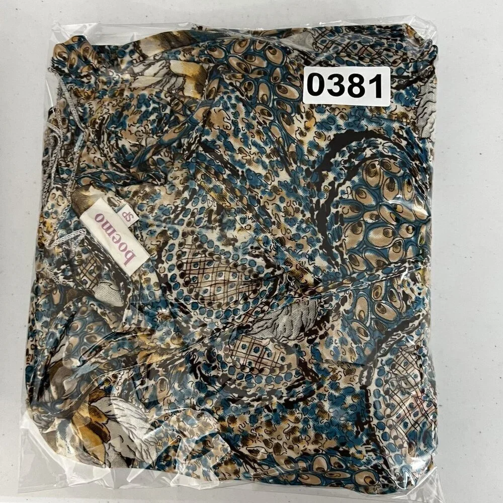 Anthropologie Boemo S Boho Paisley Tiered Maxi Dress Tie Waist Hippie Coachella - Picture 15 of 15